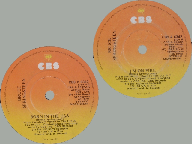 Bruce Springsteen - I'M ON FIRE / BORN IN THE USA